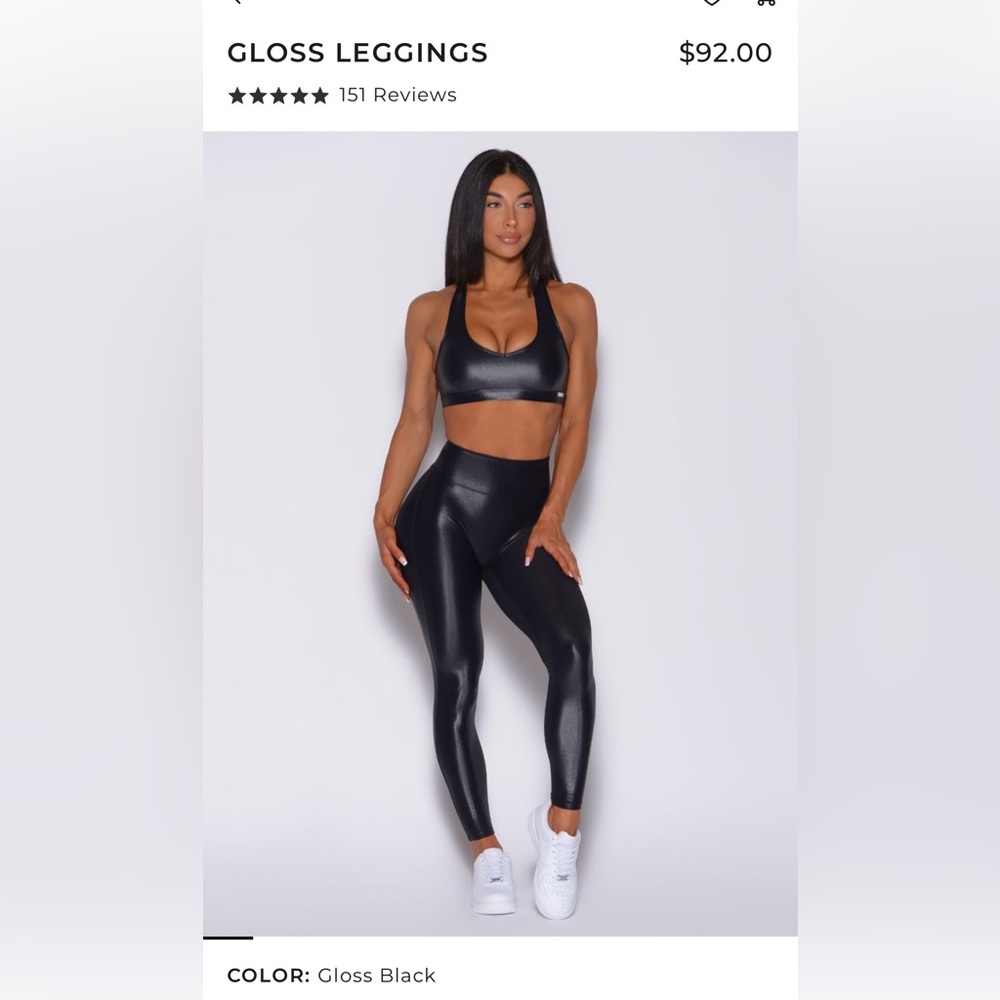 Bombshell Sportswear Black Fabric